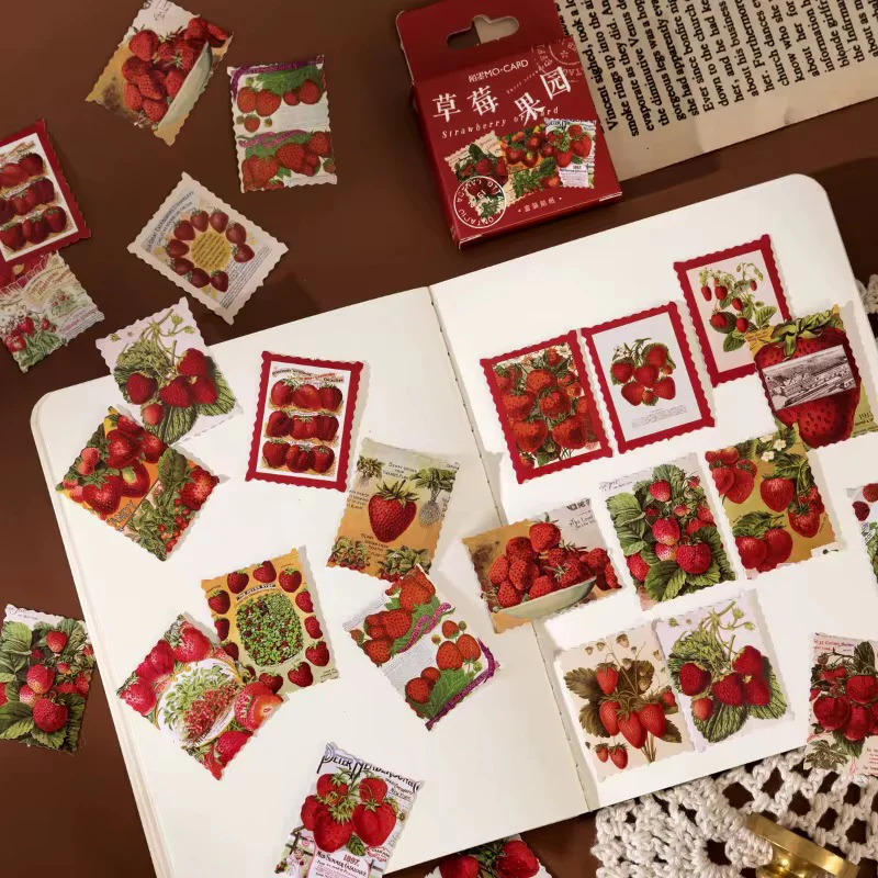 Sticker Box - Vintage Strawberry - 45 Stickers - Image 4