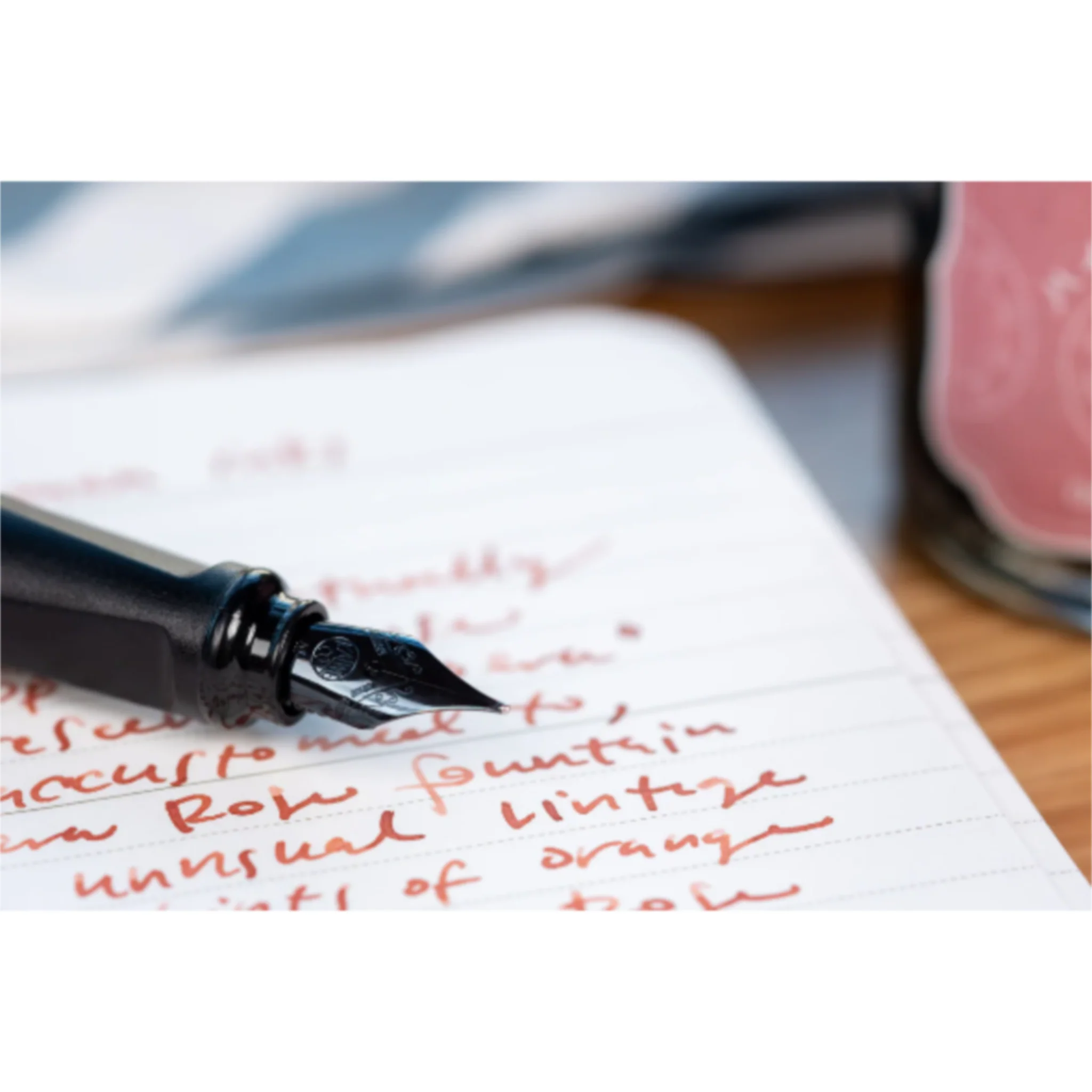 Teranishi Guitar Fountain Pen Ink - Opera Rose 40ml - Image 6