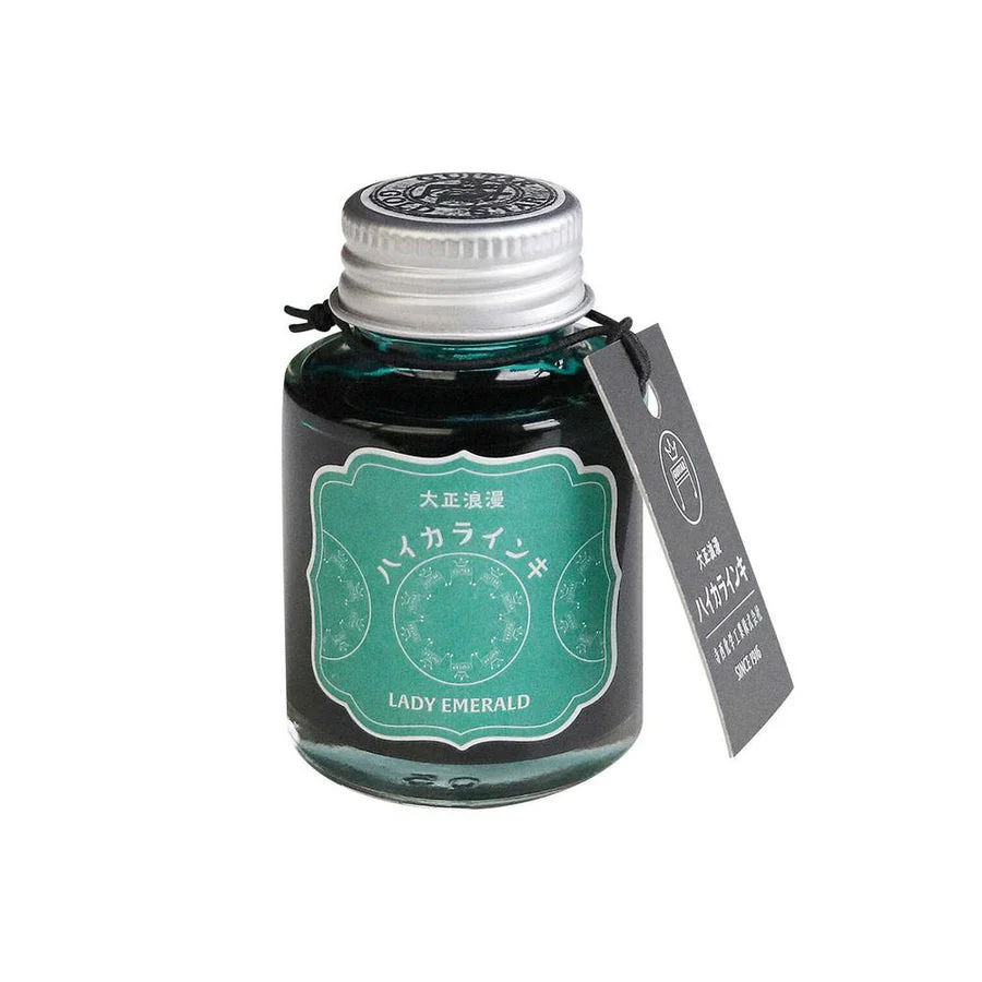 Teranishi Guitar Fountain Pen Ink - Lady Emerald 40ml - Image 3