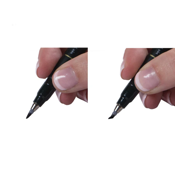 RESTOCK! Tombow Fudenosuke - Soft Tip Brush Pen - Black - Image 5