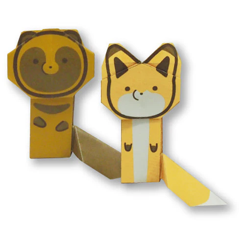 Origami Paper Toyo - Tanuki to Kitsune - 18 Sheets - Image 3