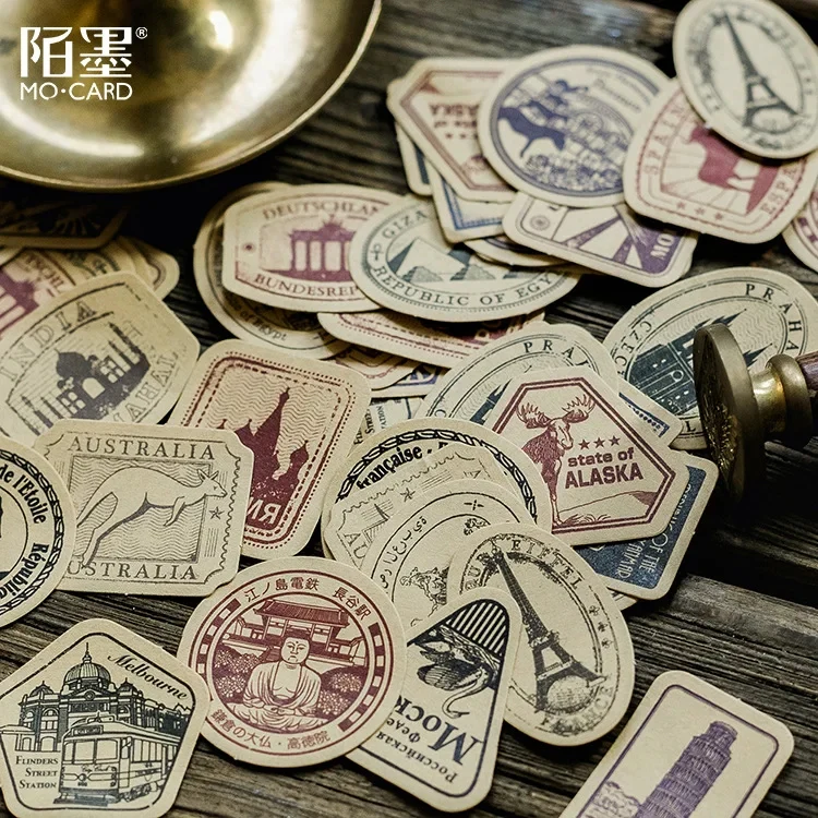Sticker Box - Travelling in the Old Days - 45 Stickers - Image 2