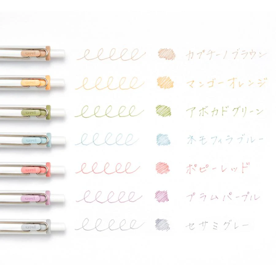 RESTOCK MAY! Uni-ball One Gel Pen - 0.38mm - Fika - Set of 8 - Image 3