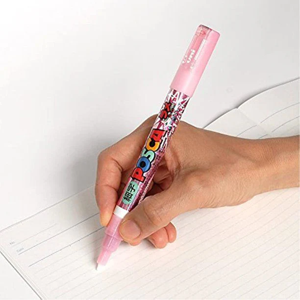 POSCA Fine Glitter Marker - Set of 7 Colors - Image 4