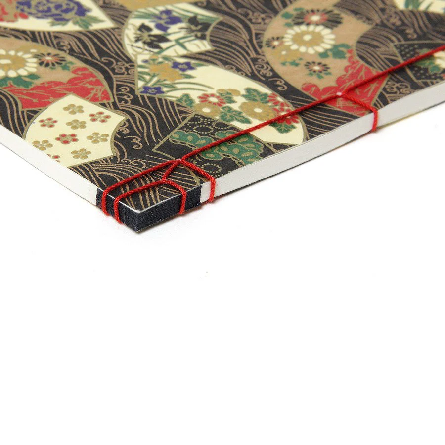 Watoji Traditional Japanese Notebook - Fans, Waves & Seasonal Beauty - Image 5