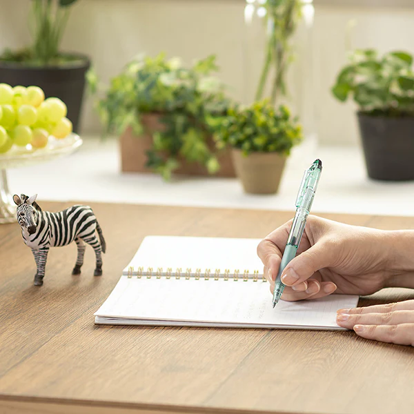 Zebra Biotube Jim Knock Ballpoint Pen -  Ocean blue green - Image 4