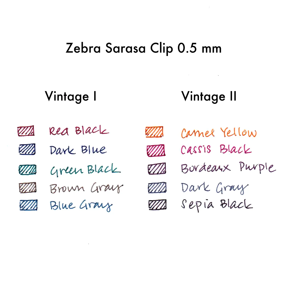 RESTOCK MAY! Zebra Sarasa Clip 0.5mm Vintage - Blue Black - Image 7